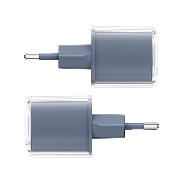 PD 30W GaN3 USB-C verkkolaturi näytöllä, harmaa