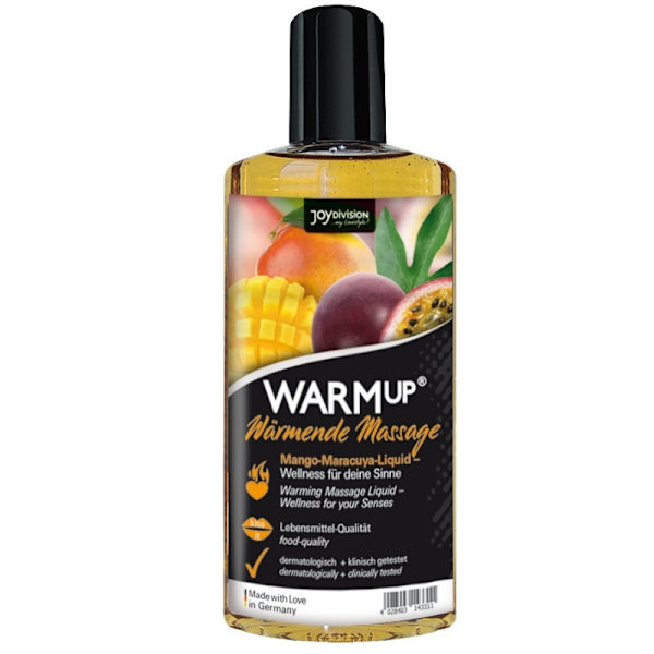 Joydivision Aquaglide - Warmup Mango & Maracuya -hierontaöljy 150 ml