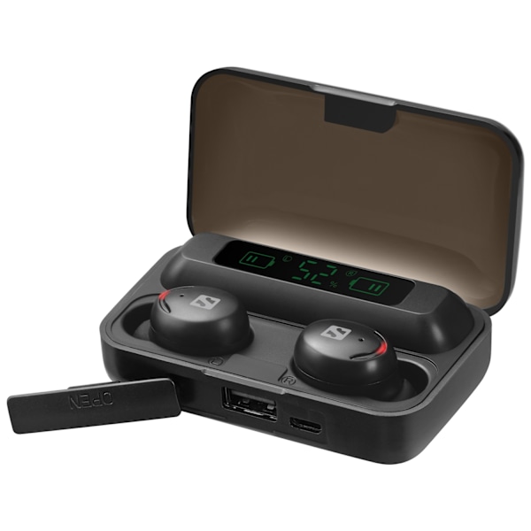 Sandberg Bluetooth Earbuds + Powerbank - aidot langattomat kuulokkeet mikrofonilla. - korvapää / in-ear