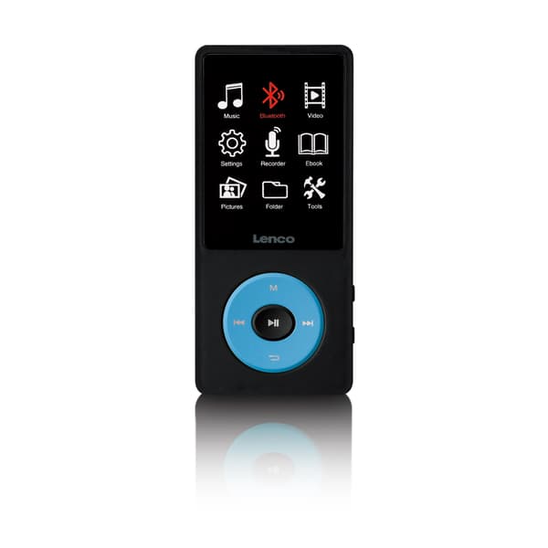 MP3/MP4-afspiller med Bluetooth, 8 GB hukommelse, blå