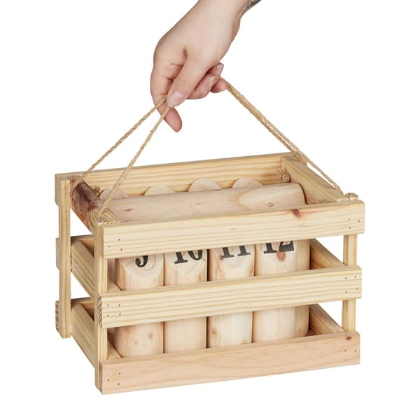 Træ Kubb spilsæt