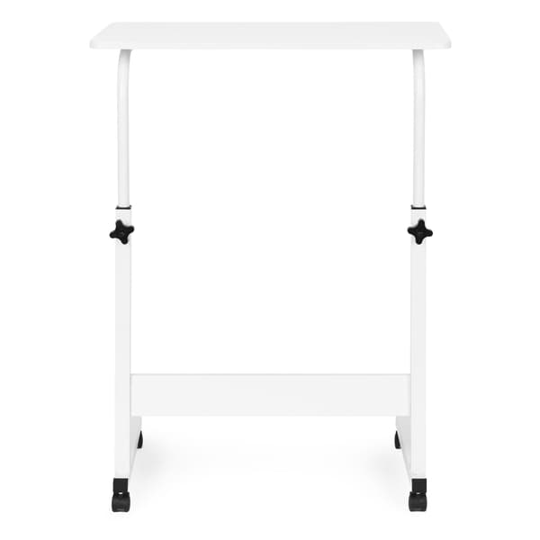 Mobilt laptopbord, justerbar höjd, MDF, vit