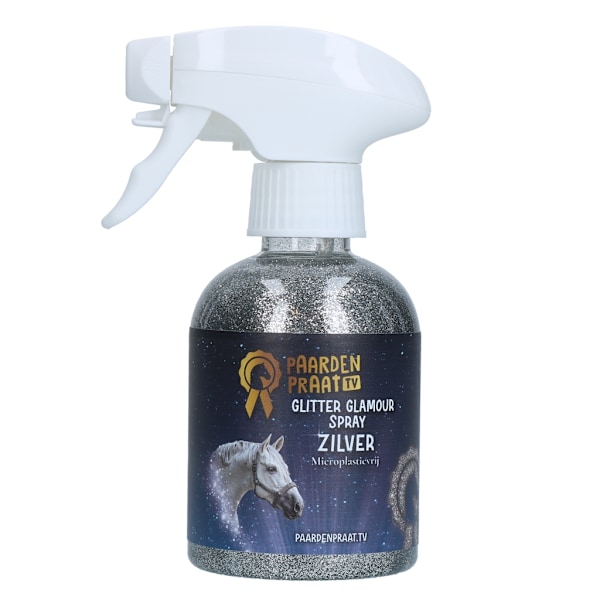 Paardenpraat Glitter Glamour Spray Sølv