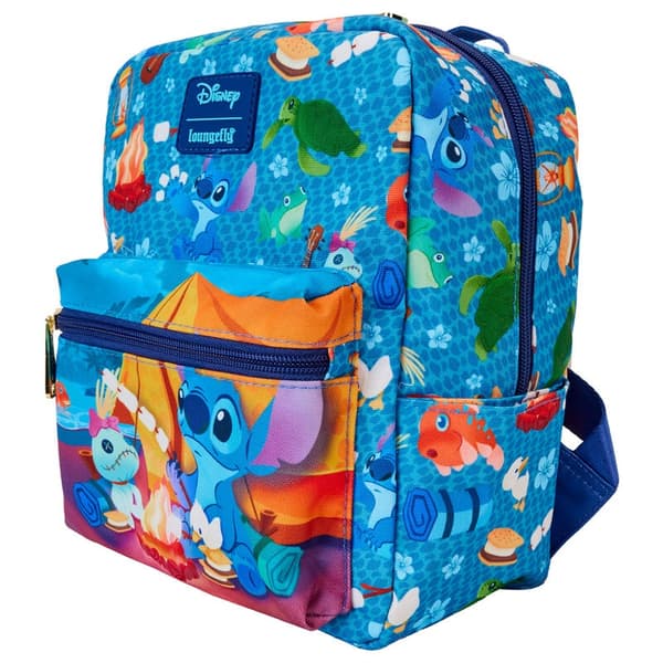 Stitch Camping Cuties pehmolelu, koko 24 cm