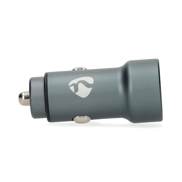 Dobbelt USB-A/USB-C biloplader, 38W, automatisk spænding