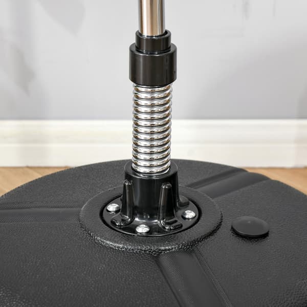 Justerbart boksbollset med handskar – svart, 133-151 cm