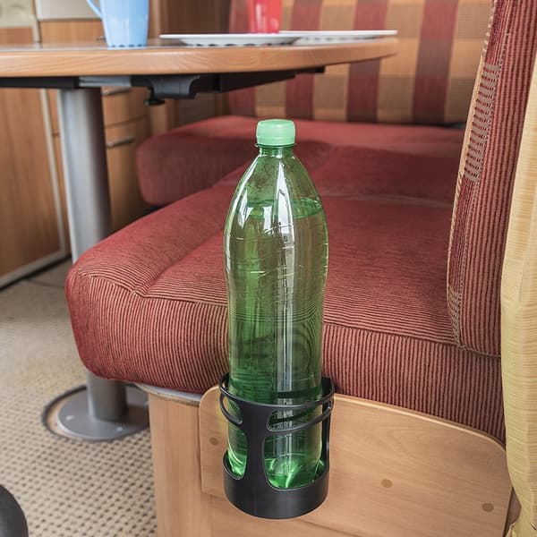 Dryckeshållare med flexibelt klämfäste