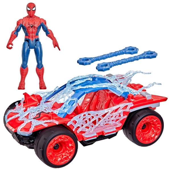 Spider-Man Stretch & Blast Buggy Lekset med Figur