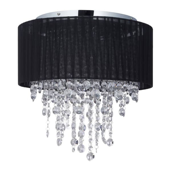 Loftslampe organza krystal sort