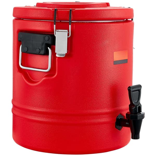 Isoleret drikkevaredispenser 3 gallon, varm/kold, stålforing