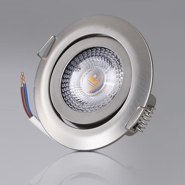 LED infällda taklampor, 6-pack, dimbara, vridbara