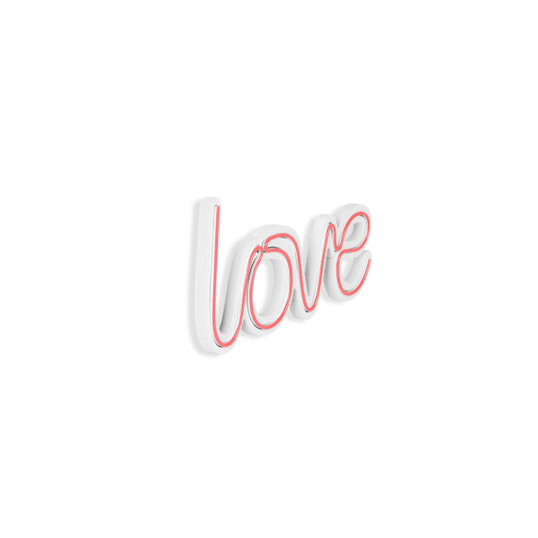 Dekorativ Plast Led Belysning Love - Pink