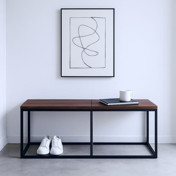 Industriel spisebænk, 120 cm, plads til 2