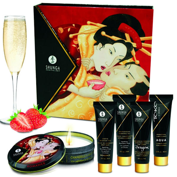 Shunga - Salainen Geisha Mansikka ja Cava Kit