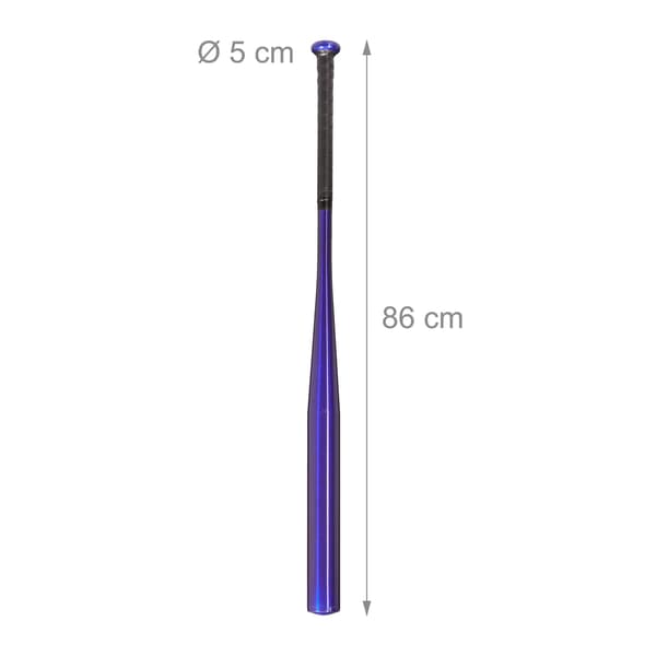 Blåt baseballbat i aluminium