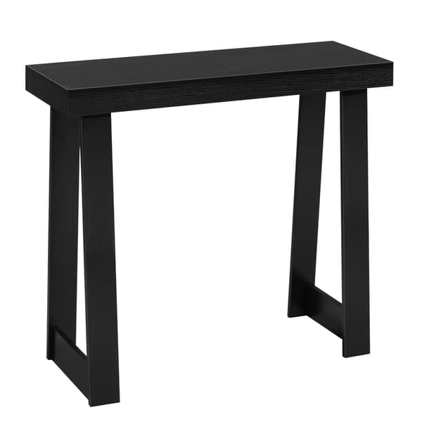 Konsolbord, 91 x 30 cm smal 2-lags hylde, sort