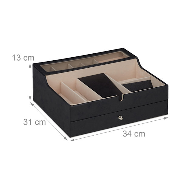 Smyckeskrin i läderlook