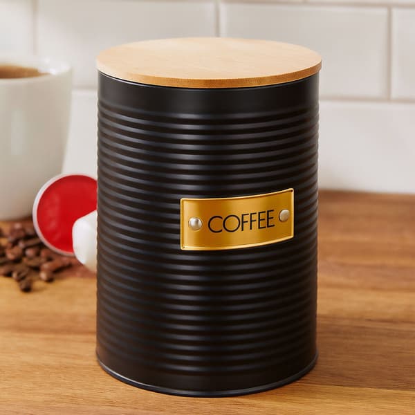 Kaffeopbevaringsdåse med lufttæt bambuslåg