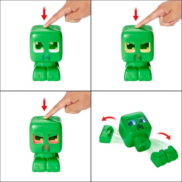 Minecraft Creeper -lelu äänellä ja valolla, 15 cm