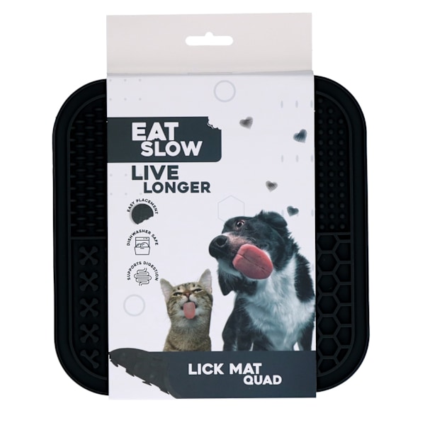 Syö Slow Live Longer Lick Mat Quad Grey