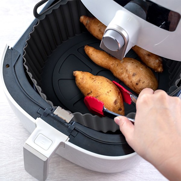 Air Fryer rasvaton silikoni sisäosa, harmaa, 20 cm