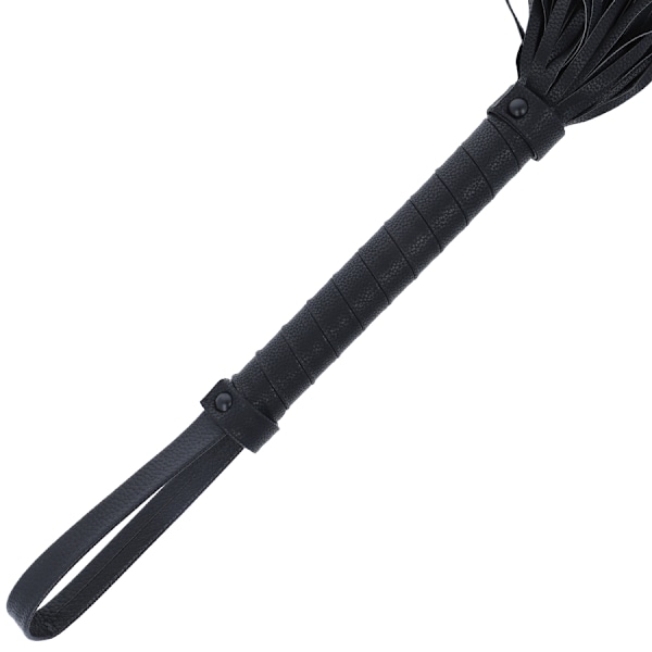 Darkness - Black Bondage Whip 42Cm Läder