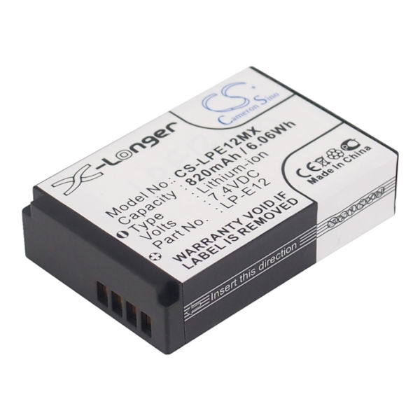 Batteri til LP-E12 erstatningsbatteri