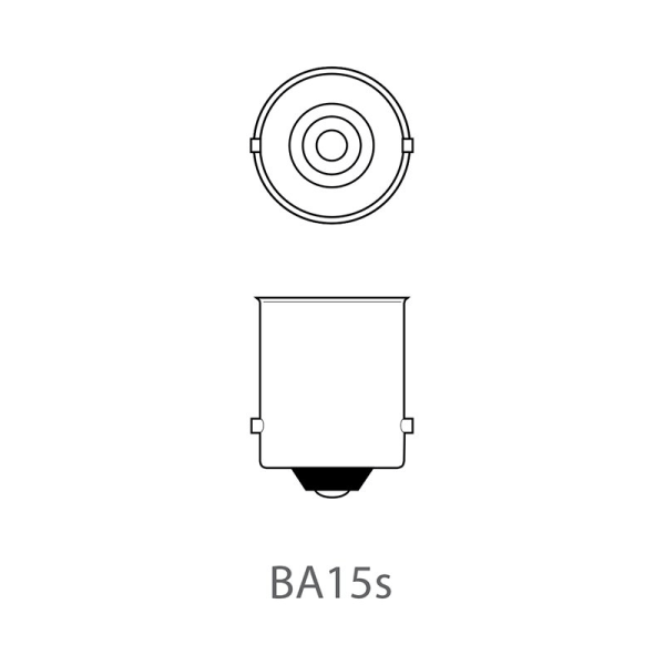 Auton polttimo 12V 10W BA15s per kappale
