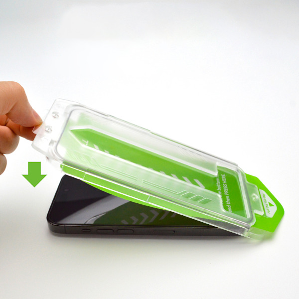 9H karkaistu lasi asennuskehyksellä iPhone 13 Premium Glass mustalle