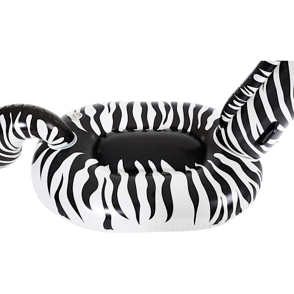 Zebra Uppblåsbar Madrass med LED-ljus, 254x142 cm