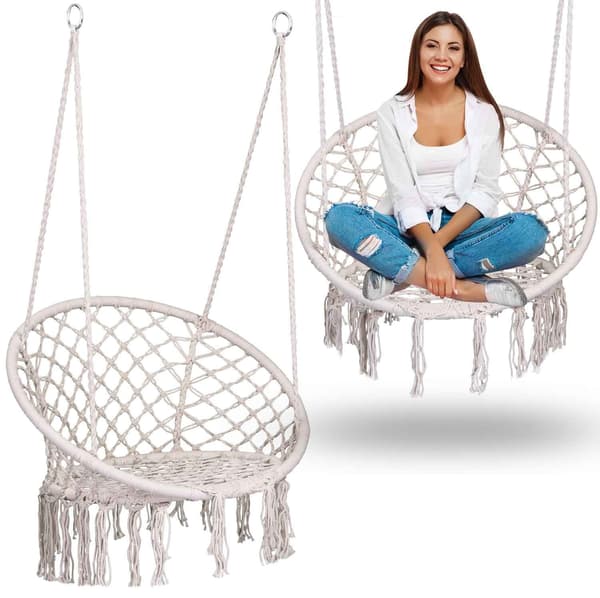 Hängande Trädgårdsfåtölj Gunga BOHO Beige
