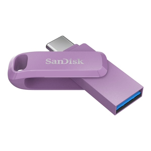 SanDisk Ultra Dual Drive Go - USB-muistitikku - 64 Gt - USB 3.2 Gen 1 / USB-C - laventeli