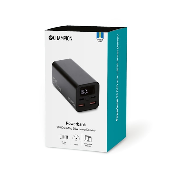 Virtapankki 20000 mAh 65W PD