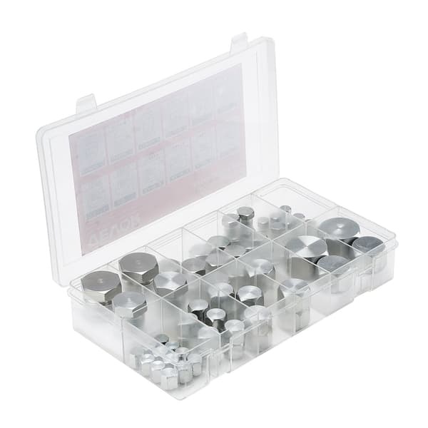 JIC hydrauliskt lock- och pluggsats, 72 delar, 37 flare