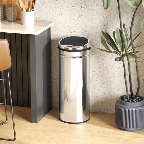 50L rostfritt stål automatisk sensor papperskorg