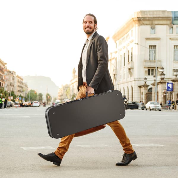 Hårdt etui til elektrisk guitar, lås, til 39-tommer guitarer
