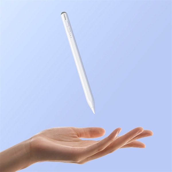 Stylus stylus til iPad med aktiv udskiftelig spids Smooth Writing 2 med USB-C kabel, hvid