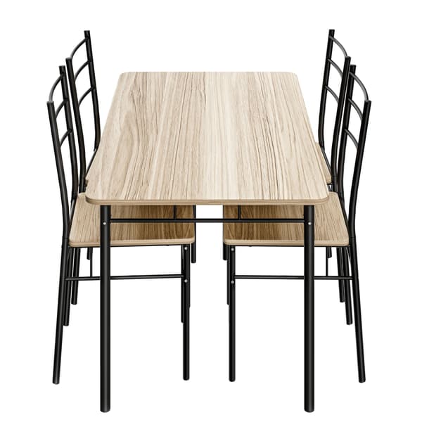 Matgrupp, 5 delar, ekfinish, 110x68cm