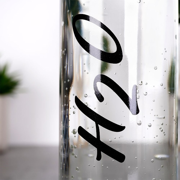 Dekorativ vandflaske 700ml med stållåg og forsegling