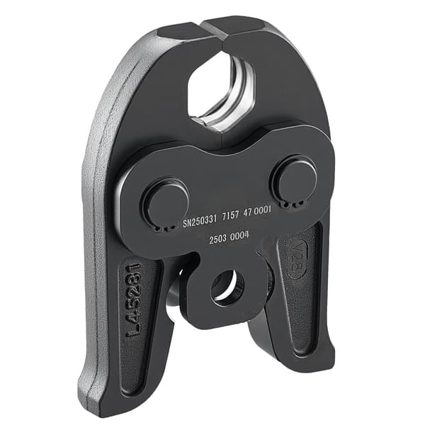 28 mm V-typ pressback för rostfria stålrör, karburerad