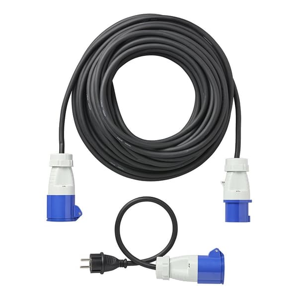 CEE jatkokaapeli 20M 3x2,5mm sovitinkaapelilla
