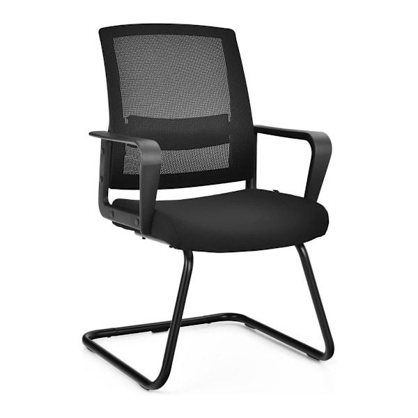 Mesh kontorstol med ryglæn kan holde op til 136 kg 60 x 54,5 x 94 cm sort