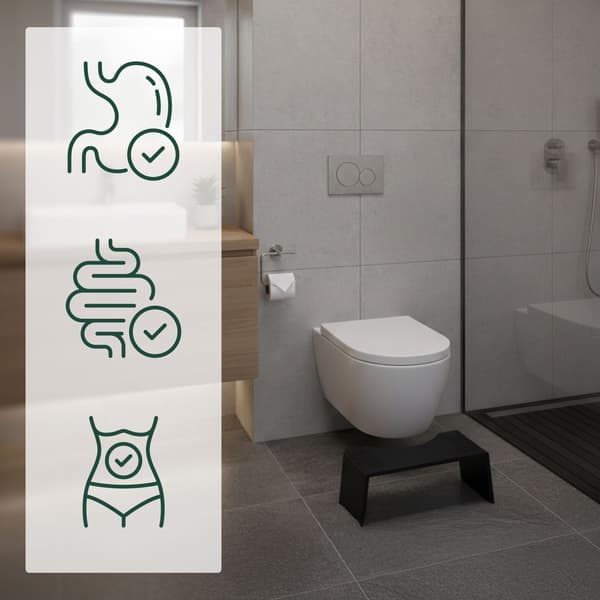 Sammenklappelig bambus toiletskammel – skridsikker, pladsbesparende