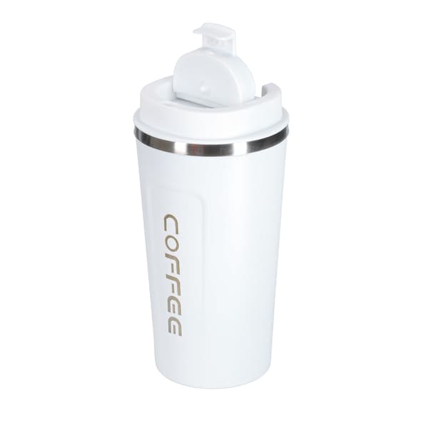 Resemugg med LED-temperaturdisplay, 500ml, vit