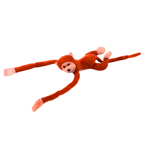 60 cm Plys Monkey Mascot med lyd, velcro og charme