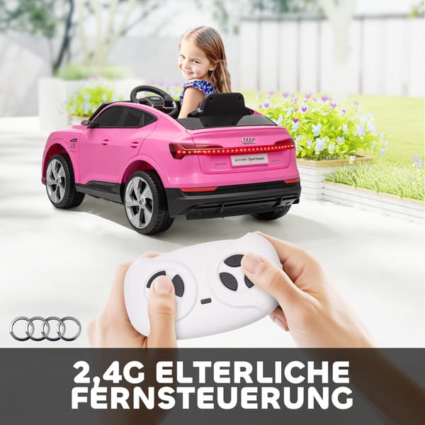 Audi E-tron Elbil för Barn, 12V, Fjärrkontroll
