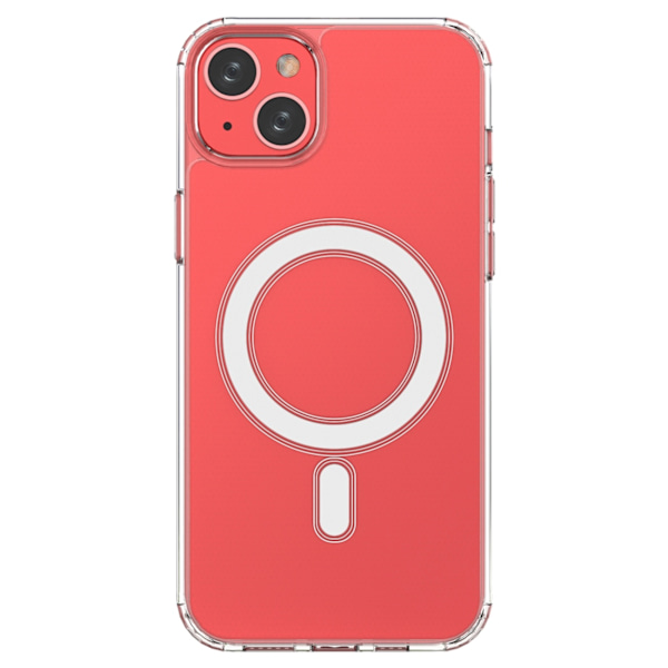 Flexibelt gelfodral för iPhone 15 Plus magnetiskt med MagSafe transparent