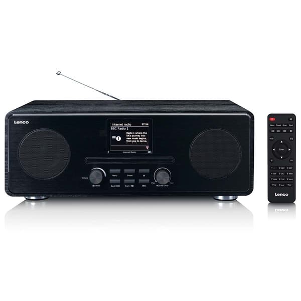 Internet / DAB+ / FM Radio med CD-afspiller og Bluetooth® Sort