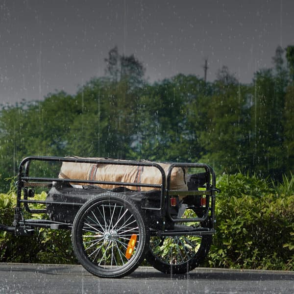 Cykeltrailer, kapacitet 70 kg, foldbar universalanhænger