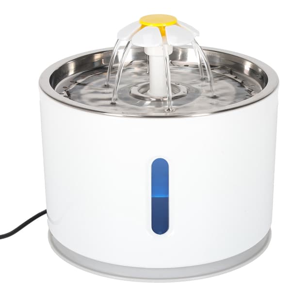 Automatisk vandfontæne til kæledyr 2,4 l, USB, LED-filter